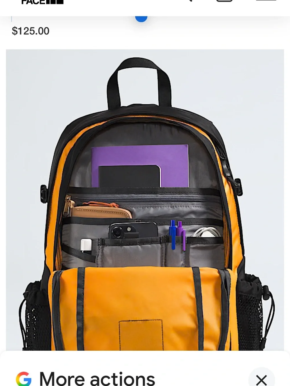 The North Face Hot Shot SE Backpack summit Gold and Black 30L